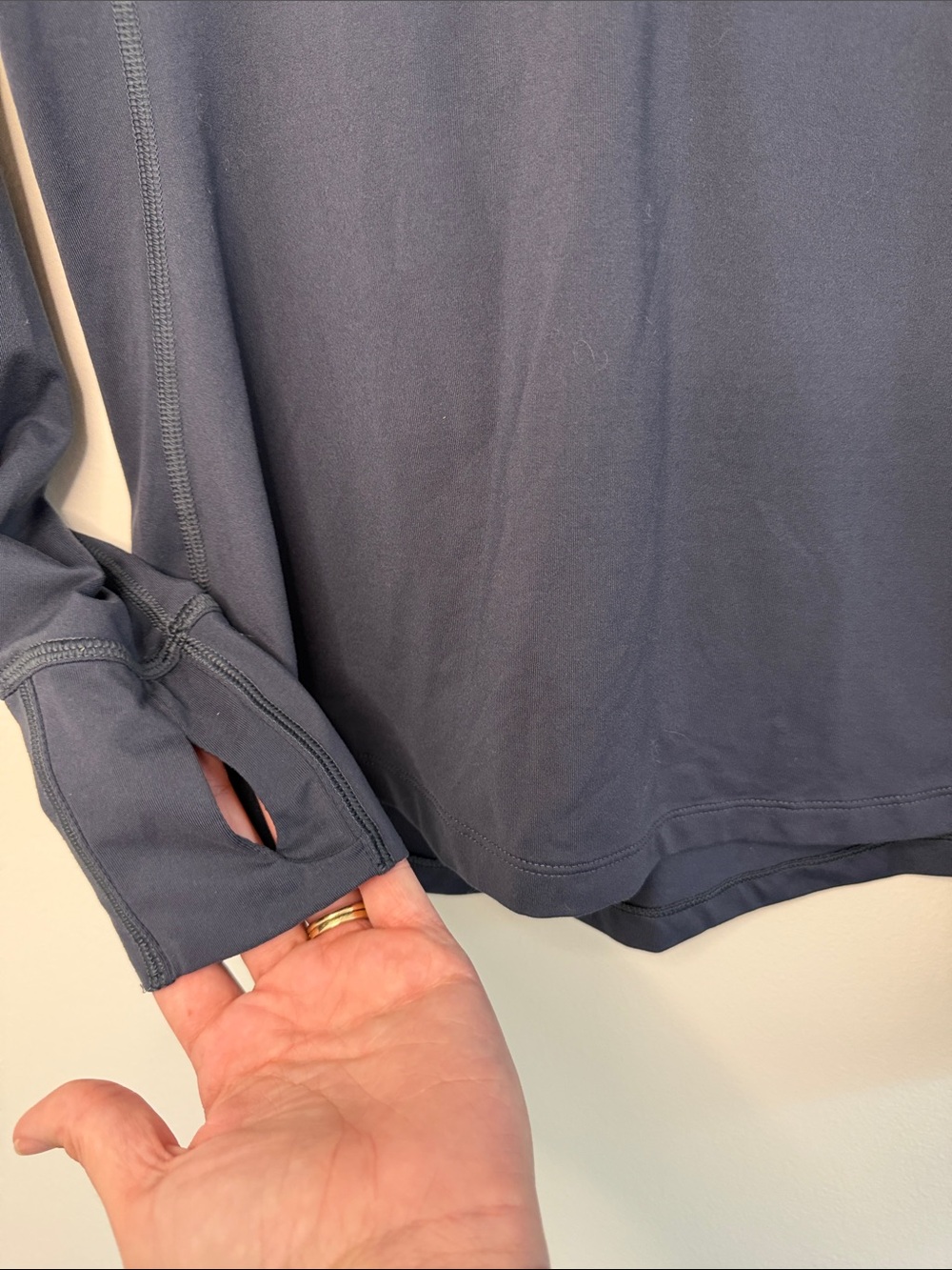 Mountain Hardwear Women's Long-Sleeve Half-Zip Top Dark Slate Blue Small - Picture 5 of 10